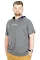 Büyük Beden T-Shirt Kapşonlu For Fun 22175 Antramelanj ANTRASIT