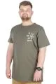 Büyük Beden T-Shirt Bisiklet Yaka Work 22179 Haki HAKI