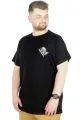 Büyük Beden T-Shirt Bisiklet Yaka Norse 22182 Siyah SIYAH
