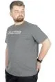 Büyük Beden T-Shirt Bis Yaka Prayers 22185 Antramelanj ANTRASIT
