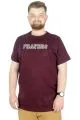 Büyük Beden T-Shirt Bis Yaka Prayers 22185 Mürdüm MURDUM