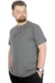 Büyük Beden T-Shirt Bis Yaka Antisocial 22187 Antramelanj