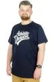 Büyük Beden T-Shirt Bis Yaka Division 22194 Lacivert LACIVERT