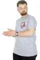 Büyük Beden T-Shirt Bis Yaka Loyalty 22195 Grimelanj GRI