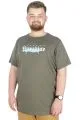 Büyük Beden T-Shirt Bis Yaka Paradise 22199 Haki HAKI