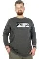 Büyük Beden T-Shirt Bisiklet Yaka Renaissance 22202 Antramelanj ANTRASIT