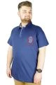 Men s T shirt Polo Collar Boat Club 22301 Indigo Blue