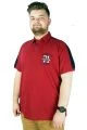 Men s T shirt Polo Collar Superior Team 22315 Burgundy
