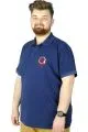 Büyük Beden T-Shirt Polo Sea 22322 İndigo