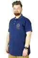 Büyük Beden T-Shirt Polo Pole North 22323 İndigo