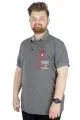 Büyük Beden T-Shirt Polo Surfing 22328 Antramelanj ANTRASIT
