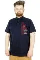 Büyük Beden T-Shirt Polo Surfing 22328 Lacivert LACIVERT