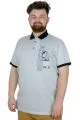 Büyük Beden T-Shirt Polo Surfing 22328 Mavi MAVI