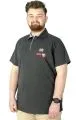 Büyük Beden T-Shirt Polo 08 Meeting 22329 Antrasit ANTRASIT