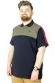 Büyük Beden T-Shirt Polo MD 22333 Lacivert LACIVERT