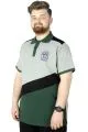 Büyük Beden T-Shirt Polo Team Pursuit 22335 Grimelanj GRI