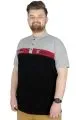Büyük Beden T-Shirt Polo Sector 22338 Grimelanj GRI