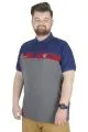 Büyük Beden T-Shirt Polo Sector 22338 İndigo INDIGO