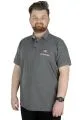 Büyük Beden T-Shirt Polo New World 22339 Antramelanj ANTRASIT
