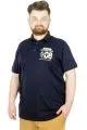 Büyük Beden T-Shirt Polo Skipper Crew 22341 Lacivert