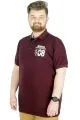 Büyük Beden T-Shirt Polo Skipper Crew 22341 Mürdüm MURDUM