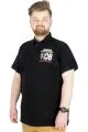 Büyük Beden T-Shirt Polo Skipper Crew 22341 Siyah SIYAH