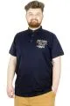 Büyük Beden T-Shirt Polo MD500E 22342 Lacivert LACIVERT