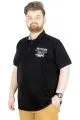 Büyük Beden T-Shirt Polo MD500E 22342 Siyah SIYAH