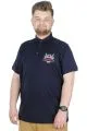 Büyük Beden T-Shirt Polo Design MX  22346 Lacivert LACIVERT