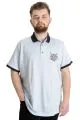 Büyük Beden Erkek T-shirt Polo DESING MX 22346 Mavi