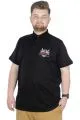 Büyük Beden T-Shirt Polo Design MX  22346 Siyah SIYAH