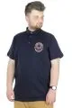 Büyük Beden T-Shirt Polo Los Angeles 22347 Lacivert