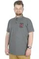 Büyük Beden T-Shirt Polo Eagles 22348 Antramelanj