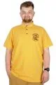 Büyük Beden T-Shirt Polo Eagles 22348 Hardal