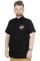 Büyük Beden T-Shirt Polo Eagles 22348 Siyah