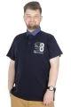 Büyük Beden T-Shirt Polo Modx Club 22351 Lacivert