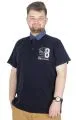 Büyük Beden T-Shirt Polo Modx Club 22351 Lacivert LACIVERT