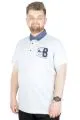 Büyük Beden T-Shirt Polo Modx Club 22351 Mavi MAVI