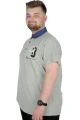 Büyük Beden T-Shirt Polo Modx Club 22351 Yeşil