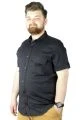 Big-Tall Men's Classic Gabardine Shirt 22363 Black