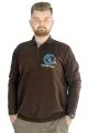 Erkek Sweatshirt  Polo Selanik Sailing Crew 22442 Kahverengi