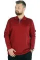 Erkek Uzun Kol Polo Cepsiz İnterlok M 22461 Bordo BORDO