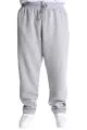 Big Size Mens Three yarn thick Sweatpants Zipper Straight Leg 22507 Grey Melange