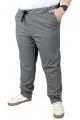 Büyük Beden Erkek SweatPant Yancep 22514 Siyah-Beyaz SIYAH