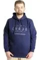 Big Tall Men's Sweatshirt Hoodie CHNGE 22518 Indigo