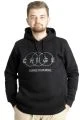 Big Tall Men's Sweatshirt Hoodie CHNGE 22518 Black