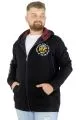 Big Tall Men's Sweatshirt Zipper NYC 22520 Navy blue