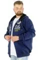 Big Tall Men's Sweatshirt Hooded Zippered Riv 22522 Indigo