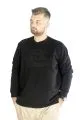 Big Tall Men s Sweat Hooded Pocket Zippered Linexpected 21521 Black