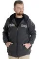 Big Tall Men's Sweatshirt Hooded Zipper 22531 Antramelange